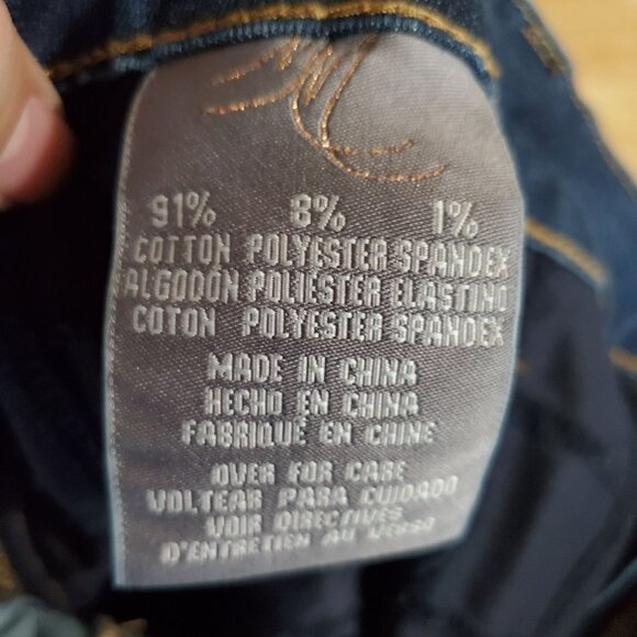 Melissa McCarthy & Seven7 Jeans Womens 24W Blue Skinny Distressed Denim Stretch - Picture 5 of 14